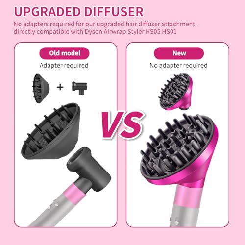 Large Hair Diffuser Attachment for Dyson Airwrap HS01, HS05, HS08 Models