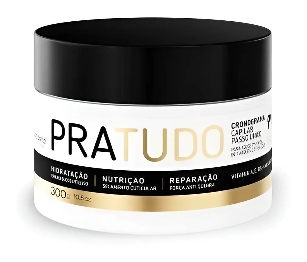 Cauter Gloss and PraTudo Professional Hair Treatment Kit, Mirror Shine Gloss 16.9 oz, Deep Repair Mask 10.5 oz, Borabella,Formaldehyde-Free