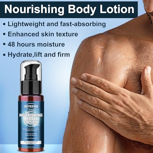 Doyeewo Men's 3-in-1 Body Wash Set with Lotion & Spray, 6 Pack - Sandalwood, Eucalyptus, Mint Scents, Travel Size
