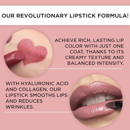 ARTDECO Perfect Color Lipstick - Royal Rose - Long Lasting, Plumping Formula with Hyaluronic Acid