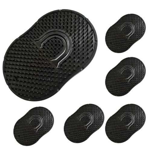 Soft 'N Style Pocket Palm Combs - Set of 6 Scalp Massager Brushes