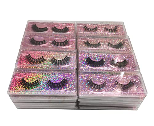 20 Pairs Natural Look Faux Mink Eyelashes Pack - 1 Pair Variation