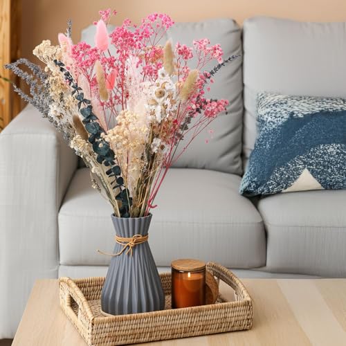 32 PCS Dried Flower Bouquet Set with Pampas, Lavender & Eucalyptus