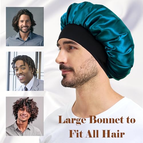 Choshion Satin Bonnet Set F for Men & Women, Reversible Sleep Hair Cover
