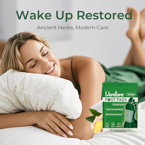 VERDORA Natural Deep Cleansing Foot Pads with Bamboo Vinegar & Ginger