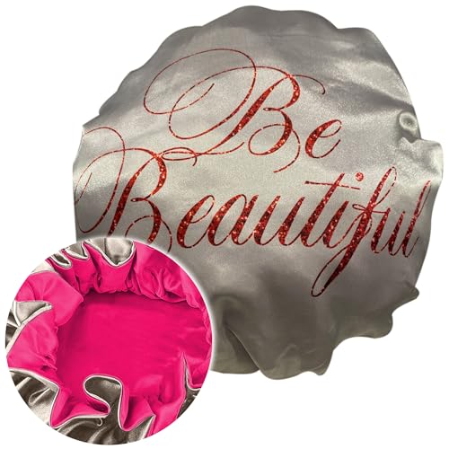Satin Silk Sleeping Bonnet for Natural Hair - Ruffle Edge Hair Cap