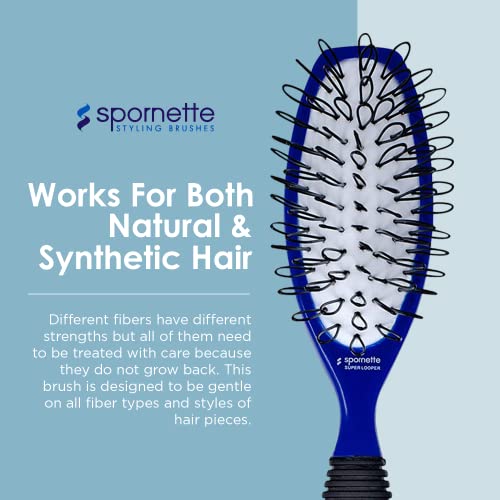 Spornette Small Super Looper Wig Brush for Wigs & Hair Extensions