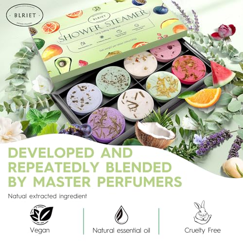 Blriet Shower Steamers – 8fruity & floral Aromatherapy Scent Variety, Surrounded Floral