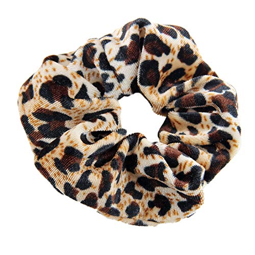 LOVEF 24pcs Leopard Print Velvet Hair Scrunchies for Women, Hair Accessories