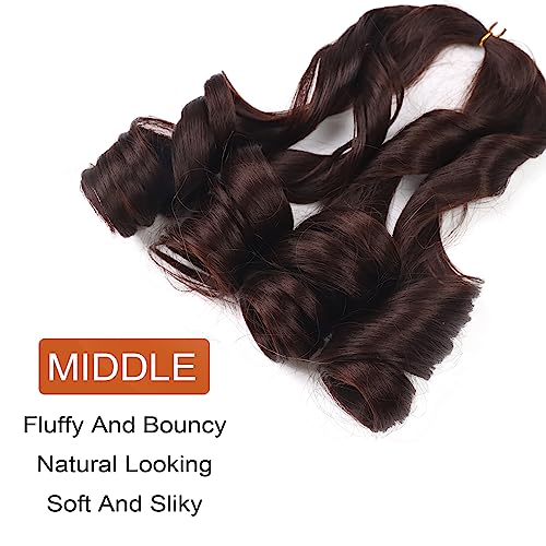 Lianzi 14 Inch French Curly Braiding Hair, 8 Packs Pre-Stretched Extensions