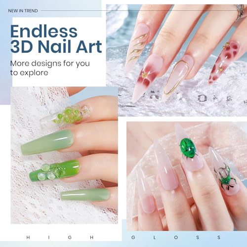 MIZHSE 100 g Solid Builder Gel for Nails, Clear 3D Sculpting Nails