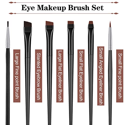 Potchen 30-Piece Eyeliner and Eyebrow Makeup Brush Set