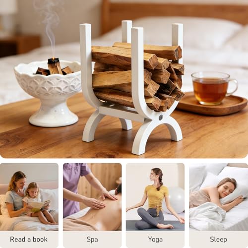 Wooden Palo Santo Holder for Sticks & Sage - Ideal for Meditation