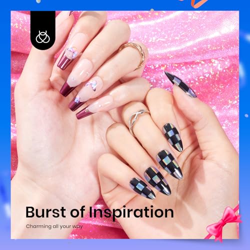 Beetles Multicolor Nail Powder Kit - Black & White Gel Polish