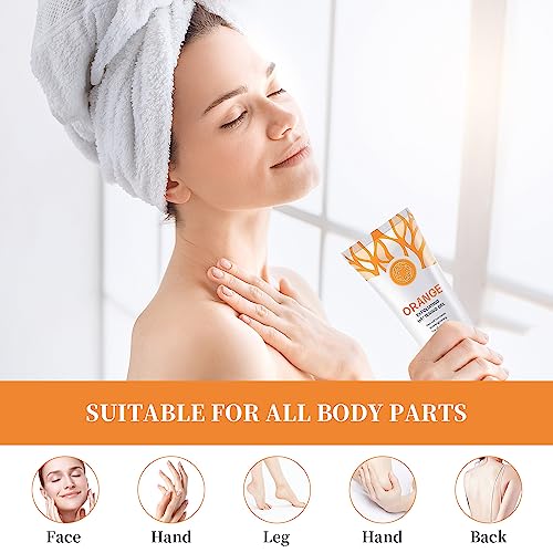 TPTAL Orange Exfoliating Gel Scrub - Deep Cleansing & Moisturizing, 2 Pack