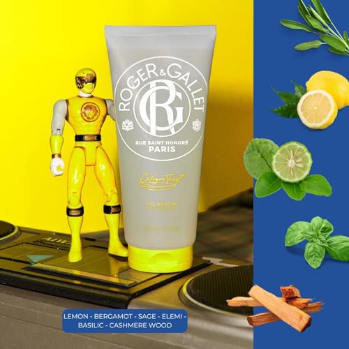 Roger & Gallet Wellbeing Shower Gel 6.6oz Plant-Based Hydrating Body Wash with Aloe Vera