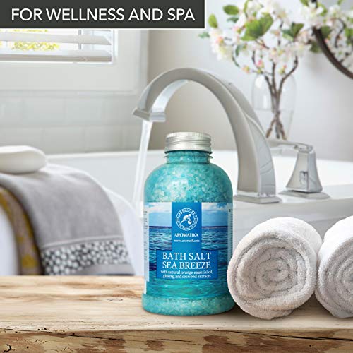 Aromatika Sea Breeze Bath Salt 21.16 oz with Essential Oils & Ginseng