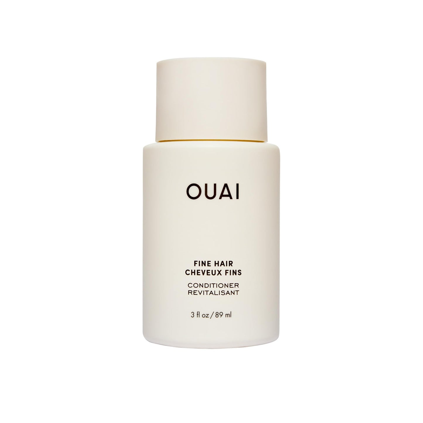 OUAI Fine Hair Conditioner Travel Size - Volumizing Conditioner for Fine Hair with Keratin, Biotin & Chia Seed Oil - Adds Softness, Bounce & Volume - Free from Parabens, Sulfates & Phthalates (3 Oz)
