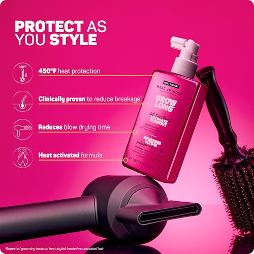 Marc Anthony Grow Long Anti-Frizz Heat Protection Spray - 6.7 oz