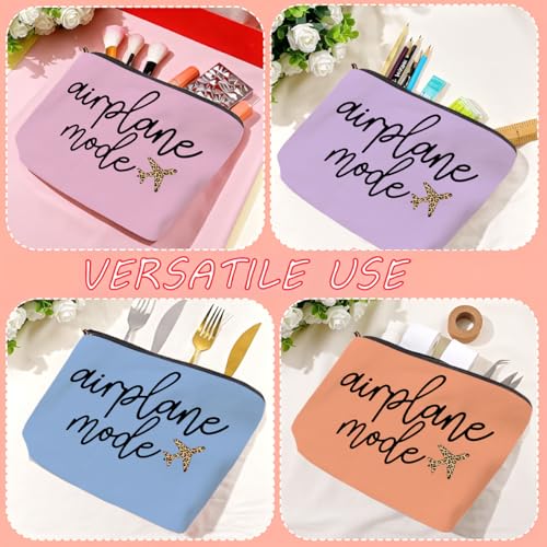CHQIUCR 6PCS Pilot Gift Airplane Mode Makeup Bag Flight Attendant Travel Accessories