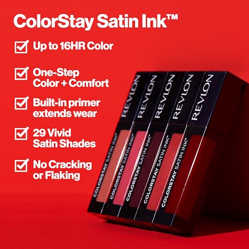Revlon ColorStay Satin Ink Lipstick - Silky Sienna 0.17 fl oz