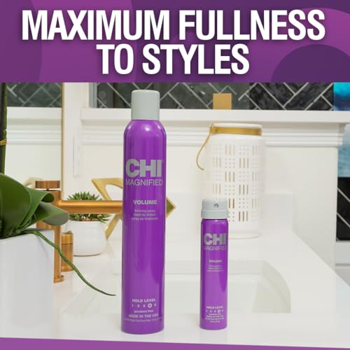 CHI Magnified Volume Finishing Hair Spray, 12 Oz - Boosts Volume & Shine