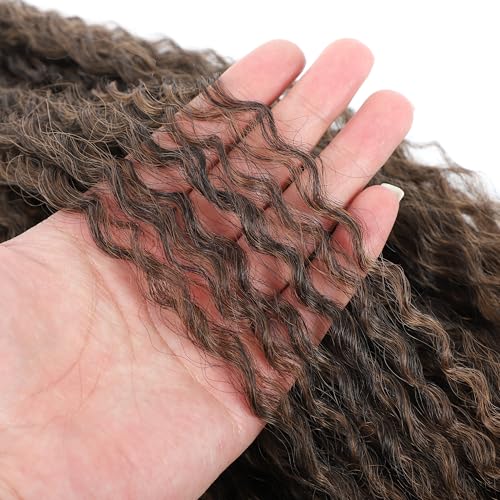 TATOUS 20 Inch Deep Twist Braiding Hair Extensions 3 Packs Afro Kinky Curly Crochet