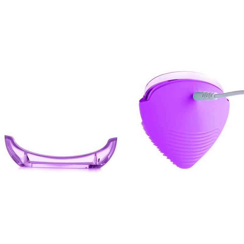 Pop Sonic Strawberry 3 in 1 Skin Exfoliating Cleanser Clean Massage Exfoliate (Purple)