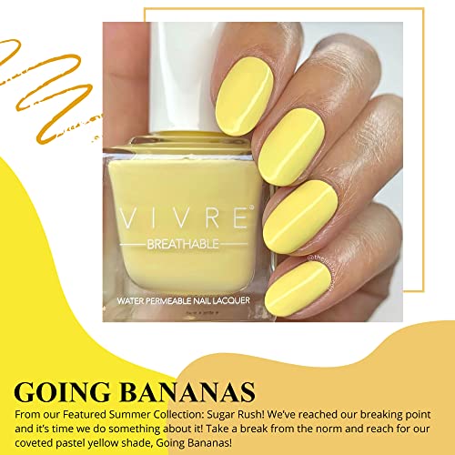 VIVRE Cosmetics Halal Nail Polish - Going Bananas, Vegan & Breathable