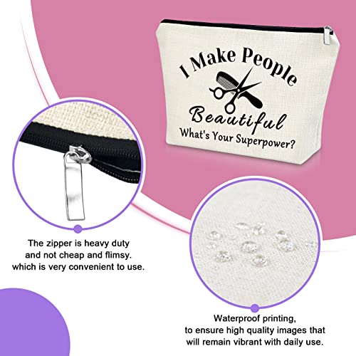 Sazuwu Hairdresser Makeup Bag Gift for Women - Salon Cosmetic Travel Pouch - Variation 548_NO1