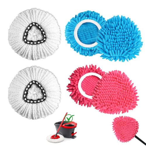 Replacement Mop Head Set for O-Cedar EasyWring - 6 Pack