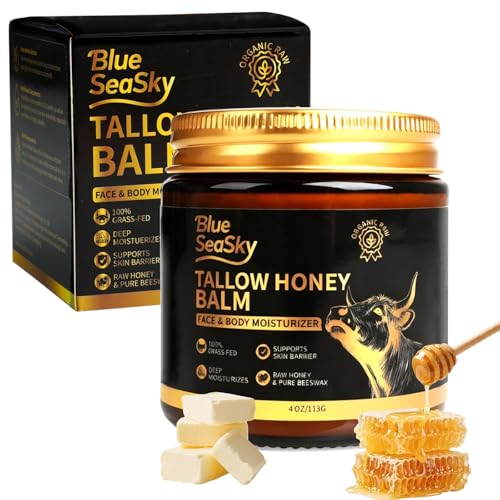 Organic Whipped Beef Tallow Balm, Unscented - Eczema Relief & Skin Hydration 4oz