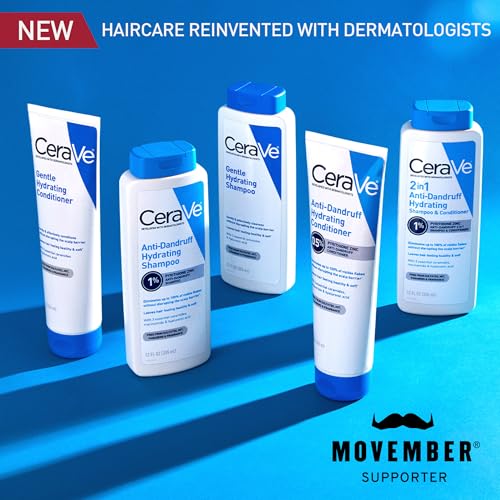 CeraVe Hydrating Anti-Dandruff Shampoo 12oz Pack of 2 - Sulfate-Free, Scalp Relief