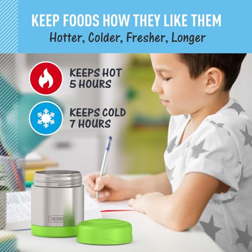 THERMOS FUNtainer 10oz Kids Food Jar - Insulated Stainless Steel Container