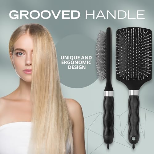 Corioliss Paddle Brush for Women - Professional Short Hair Styling Brush