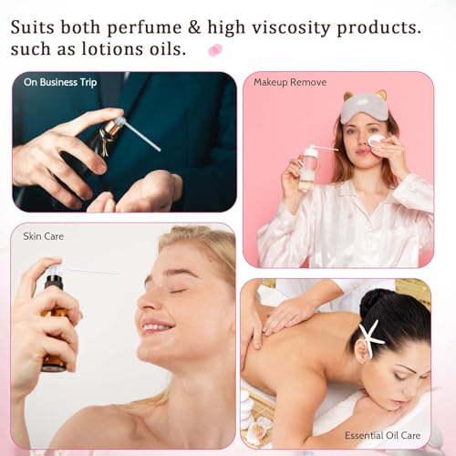 35-Pack Leak-Proof Perfume Refill Pumps for Travel & Cosmetics
