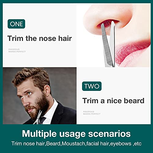 MR.GREEN Mustache Scissors Mr-2005 - Stainless Steel Facial Hair Trimmer