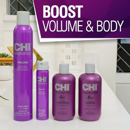 CHI Magnified Volume Finishing Hair Spray, 12 Oz - Boosts Volume & Shine