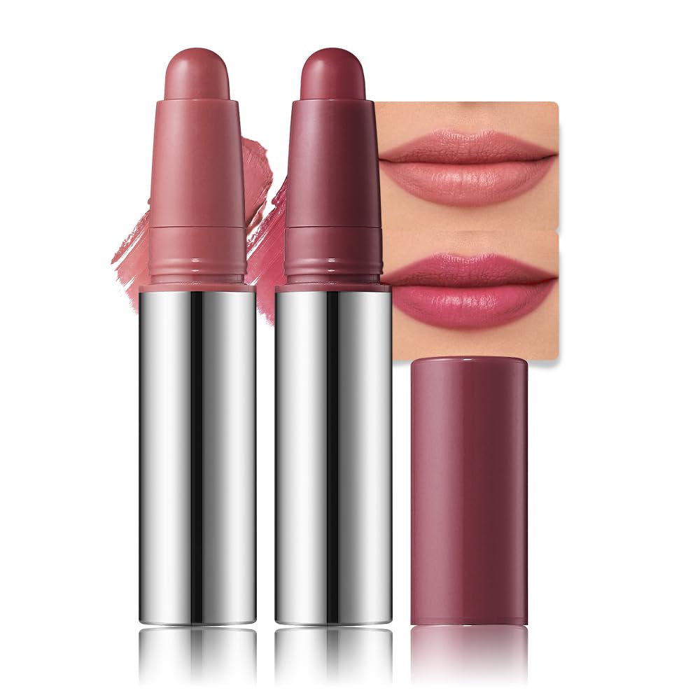 Warm Brown Dual-Tip Liquid Lip Liner Pen - Waterproof Matte Finish for Full Coverage & Precision Lining | Long-Lasting Makeup Tool