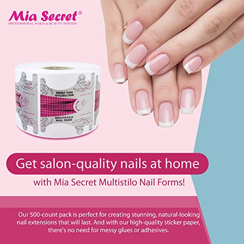 Mia Secret Multistilo Nail Forms - 500 PCS Sculpting Guide Stickers