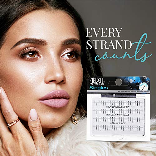 Ardell Regular Medium Black Individual Eyelash Clusters – DIY Natural Lash Extensions, 4 Pack