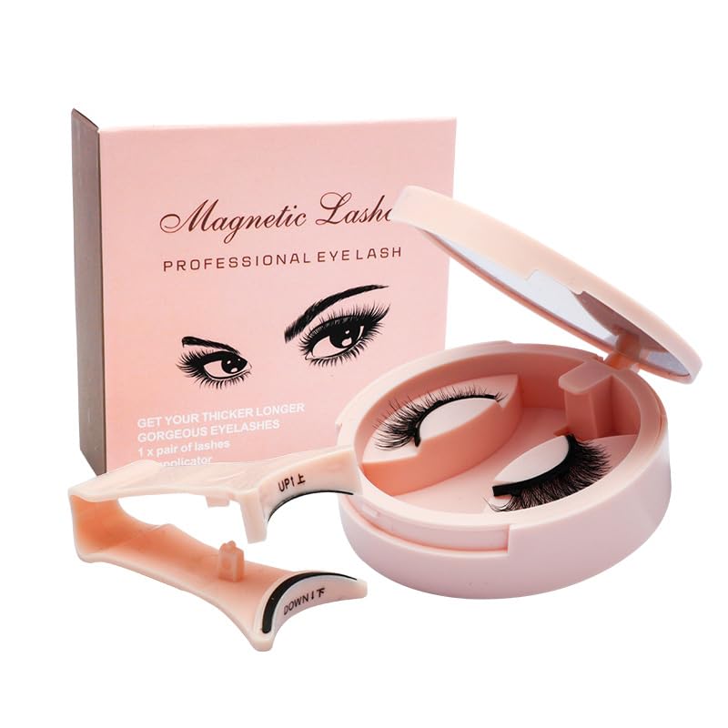 Magnetic Eyelashes Kit - Natural Look, Reusable & Portable | Easy to Apply Wispy Fluffy Lashes