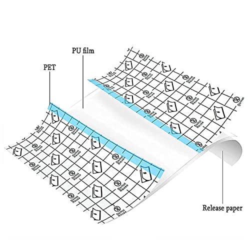 MOODUUTY Waterproof Transparent Film Dressing Roll 4 Inch x 10.94 Yards - Skin Healing Tape for Tattoos, Wounds & Post-Surgical Care