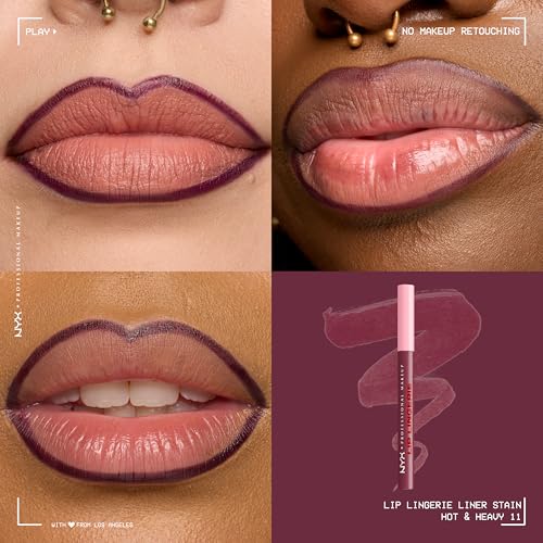NYX Lip Lingerie Liner Stain - Hot N' Heavy, 0.03 Fl Oz
