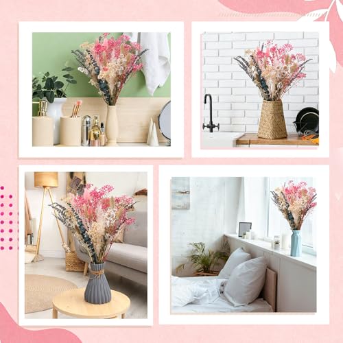 32 PCS Dried Flower Bouquet Set with Pampas, Lavender & Eucalyptus