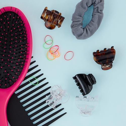 Expressions 30pc Assorted Mini Hair Clips Set - Clear, Tortoise & Brown Variations