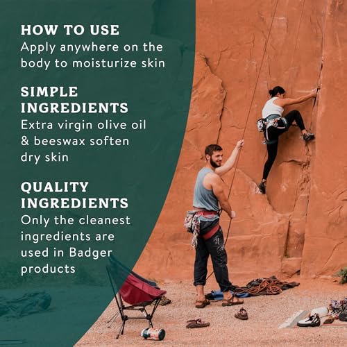 Badger Balm Unscented Organic Hand Cream for Sensitive Skin - 2 oz