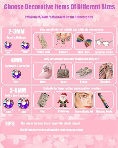 VIEKIER 440,000+ Rhinestones Bedazzling Kit with 48 Colors & Accessories