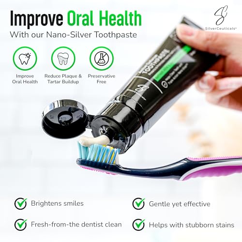 SilverCeuticals Natural Toothpaste with Nano Silver & Coral Calcium - 3.4oz