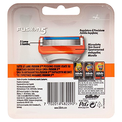 Gillette Fusion5 Men's Razor Replacement Blades - 5-Blade Cartridges